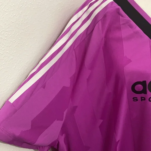 NWT Adidas Tiro Cut Three Stripes Jacquard Tee Dress Plus Size 4X - Picture 8 of 16